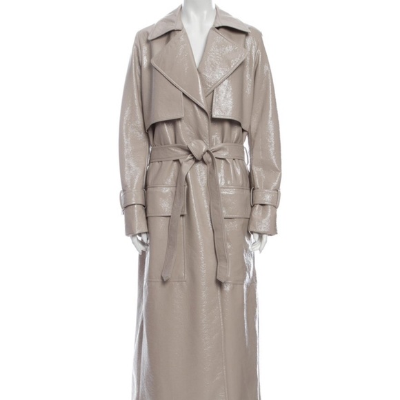 MICHAEL LO SORDO Crinkled Patent-leather Coat - Picture 8 of 10